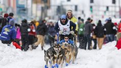 Start závodu Iditarod v aljašském Anchorage