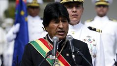 Bolivijský prezident Evo Morales na Dni moře v La Pazu