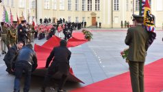 Uvítání čínského prezidenta Si Ťin-pchinga na Pražském hradě
