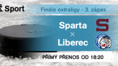3. zápas finále extraligy: Sparta - Liberec