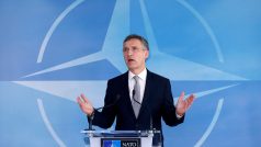 Generální tajemník NATO Jens Stoltenberg po schůzi aliance s Ruskem