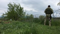 Takzvaná linie dotyku Jižní Osetie a Gruzie