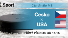 Čtvrtfinále hokejového MS: ČR - USA