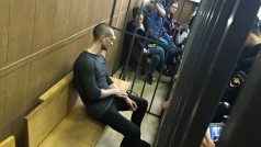 Ruský umělec Petr Pavlenskij u soudu
