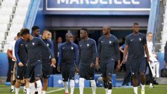 Francouzský národní tým trénoval v úterý na stadionu Velodrome v Marseille