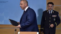 Ministr vnitra Milan Chovanec a policejní prezident Tomáš Tuhý