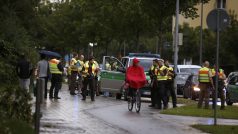 Německá policie v okolí obchodního domu Olympia