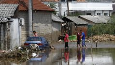 Prudké deště ochromily makedonské Skopje a jeho okolí