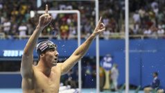 Michael Phelps neskrýval svou radost