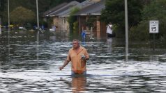 Záplavy na jihu amerického státu Louisiana.