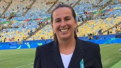 Dagmar Damková na stadionu Maracaná během MS 2014 v Brazílii.