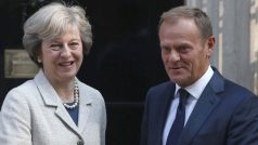 Britská premiérka Theresa Mayová a předseda Evropské rady Donald Tusk
