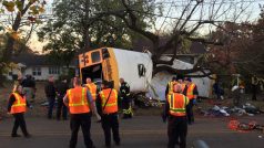Nehoda školního autobusu