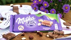Milka s drcenými oříšky
