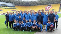 Mladí ústeční fotbalisté v Drážďanech
