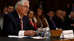 Rex Tillerson před Senátem amerického Kongresu, kandidát na ministra zahraničí USA v nové Trumpově vládě