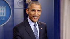 Prezident Barack Obama na poslední tiskové konferenci v roli prezidenta USA.