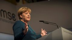 Angela Merkelová na bezpečností konferenci v Mnichově