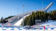 Skokanský můstek Holmenkollen, jehož součástí je lyžařské muzeum