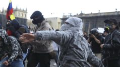 Nepokoje v kolumbijské Bogotě