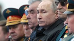 Ruský prezident Vladimir Putin během oslav Dne vítězství