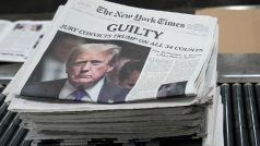 „Vinen.“ Klíčové rozhodnutí v případu Donalda Trumpa na titulní straně listu The New York Times