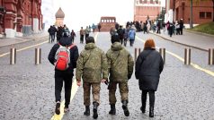 Vojáci na moskevském Rudém náměstí