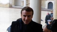 Emmanuel Macron na návštěvě v Polsku