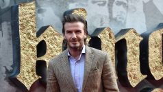 David Beckham během evropské premiéry filmu Král Artuš: Legenda o meči