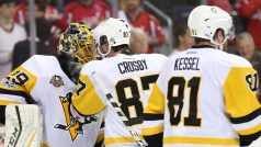 Opory Pittsburghu Marc-Andre Fleury aSidney Crosby