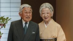 Japonský císařský pár: Akihito (vlevo) a Mičiko.