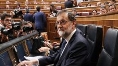 Španělský premiér Mariano Rajoy v parlamentu