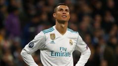 Cristiano Ronaldo při zápase Realu Madrid