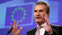 Eurokomisař pro rozpočet Günther Oettinger