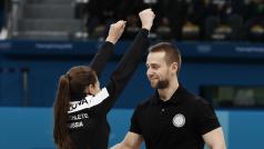 Curler Alexandr Krušelnickij s manželkou Anastasií Bryzgalovovou