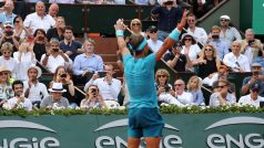 Rafael Nadal po vítězství na French Open