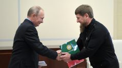 Vladimir Putin a Ramzan Kadyrov na snímku z roku 2018