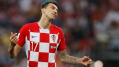 Mario Mandžukič při finále mistrovství světa proti Francii