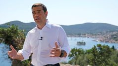 Řecký premiér Alexis Tsipras na ostrově Ithaka