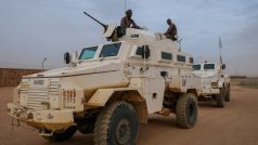 Vojáci mírové mise OSN na severu Mali.
