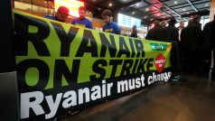 Jednodenní stávka zaměstnanců letecké společnosti Ryanair