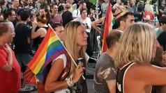 Průvod Pride Parade v ulicích izraelského Tel Avivu