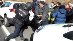 Během blokád došlo i ke střetům s policisty
