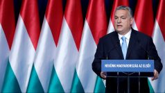 Maďarský premiér Viktor Orbán během svého projevu