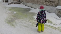 Zelený sníh znepokojil obyvatele Sibiře
