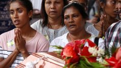 Pohřeb obětí nedělních teroristických útoků na Srí Lance