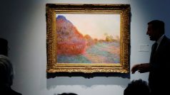 Olejomalba nese název Meules (Kupky sena) a Monet ji dokončil v roce 1890.