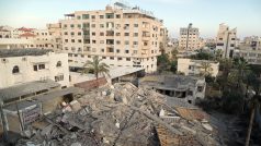 Následky vzdušných útoků Izreaele ve městě Gaza. Izrael jimi na začátku května 2019 reagoval na vypálení několika set raket na své území právě z Pásma Gazy.
