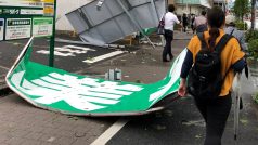 Japonsko zasáhl tajfun Faxai.