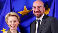 Nová předsedkyně Evropské komise Ursula von der Leyenová s předsedou Evropské rady Charlesem Michelem, který ve funkci vystřídal Donalda Tuska.
